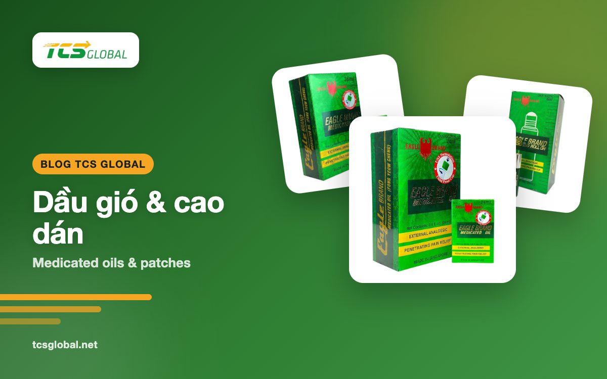 Dầu gió Eagle Brand và cao dán Salonpas: quà quen cho ông bà