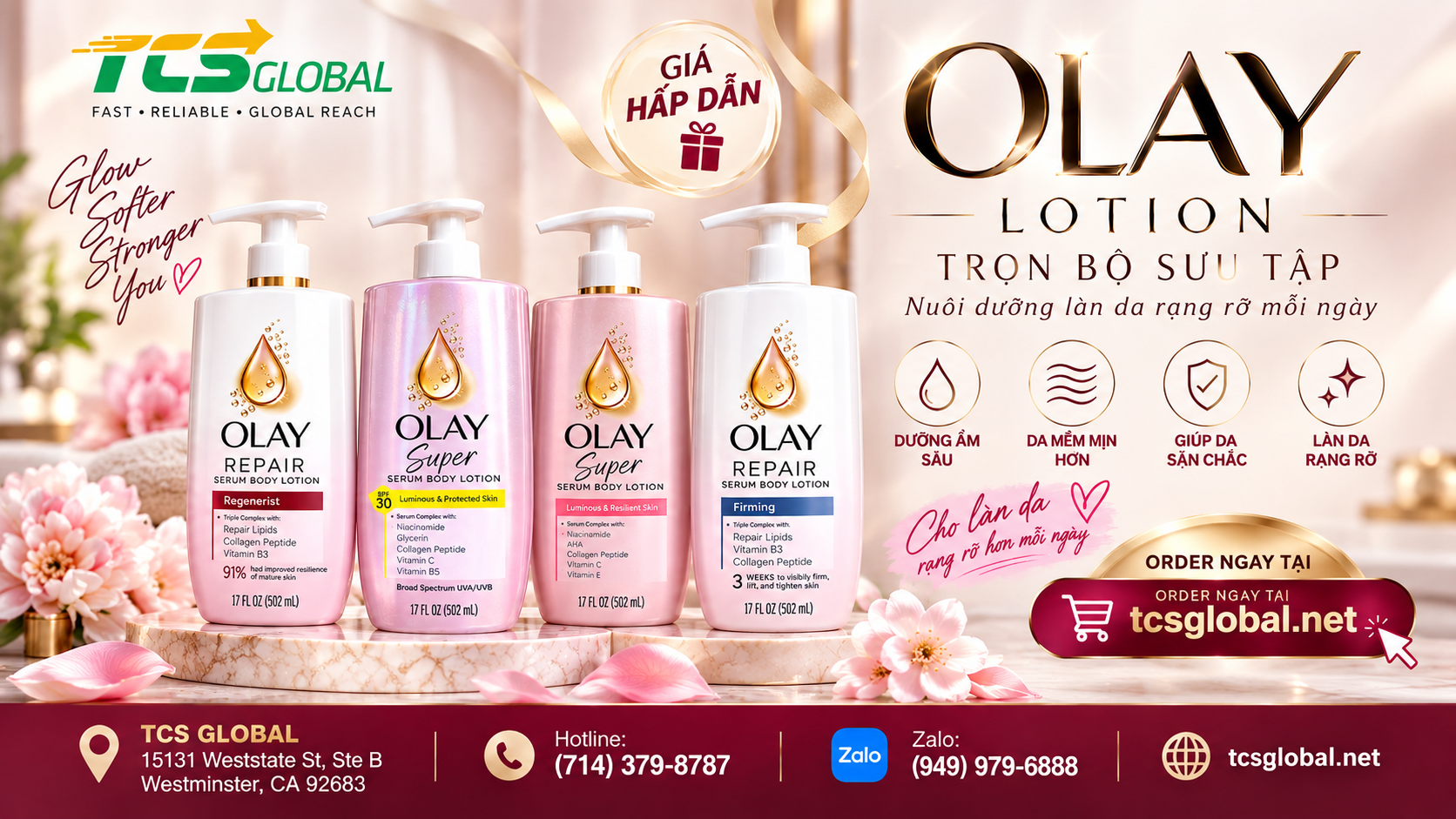 DISCOVER OLAY LOTION COLLECTION - NEW LOOK - EVERYDAY SKIN CARE