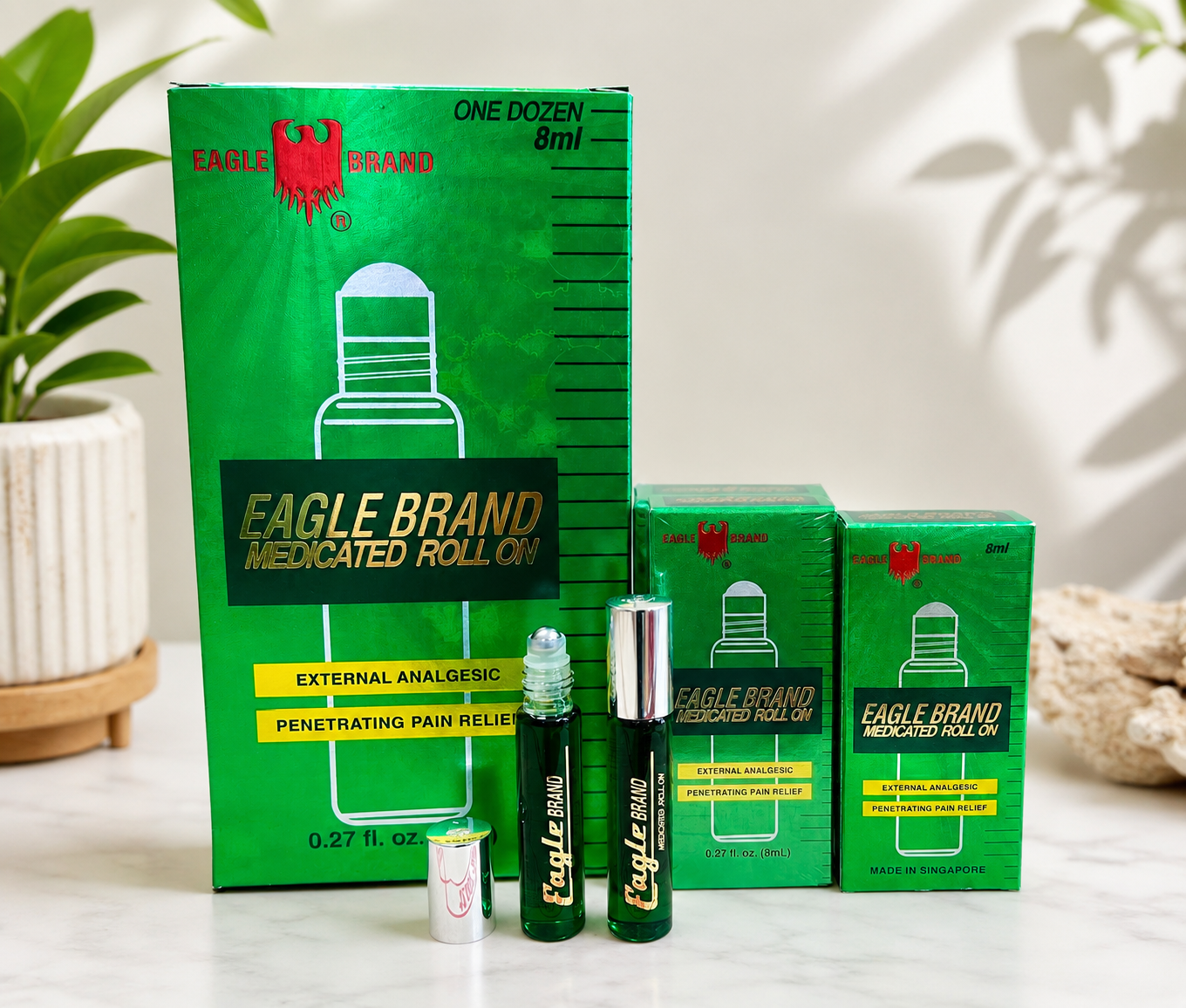 Eagle Brand Medicated Oil Roll-On 8ml, 12-Pack 3