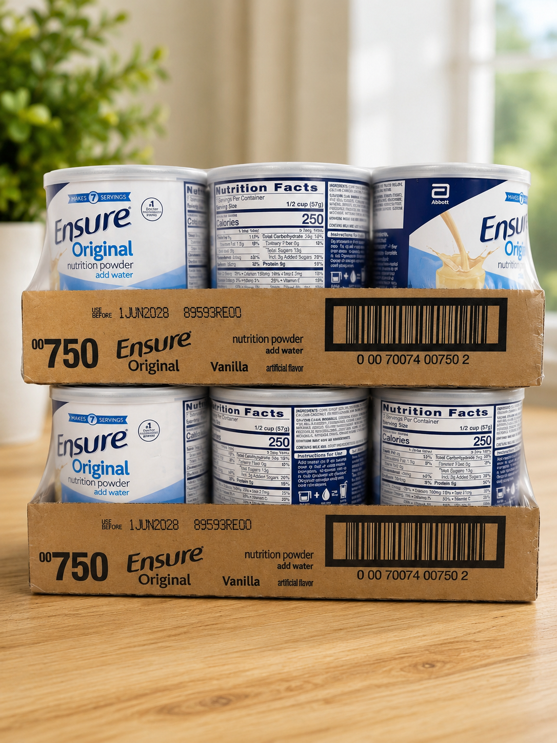 Ensure Original Vanilla Nutrition Powder 9g Protein, 397 gram, 6-Pack (USA) 2