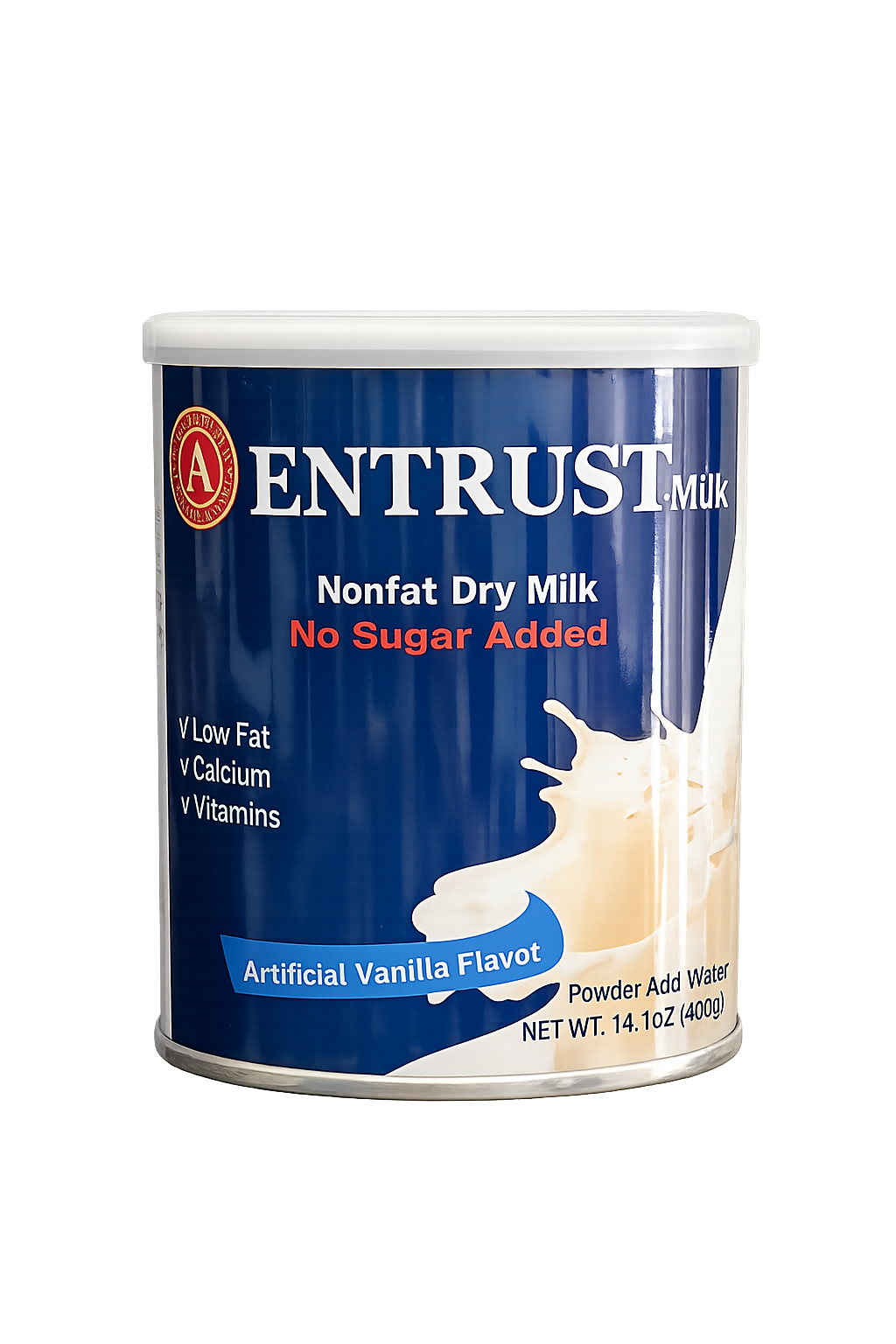 Entrust Nonfat Dry Milk, No Sugar Added 400 gram
