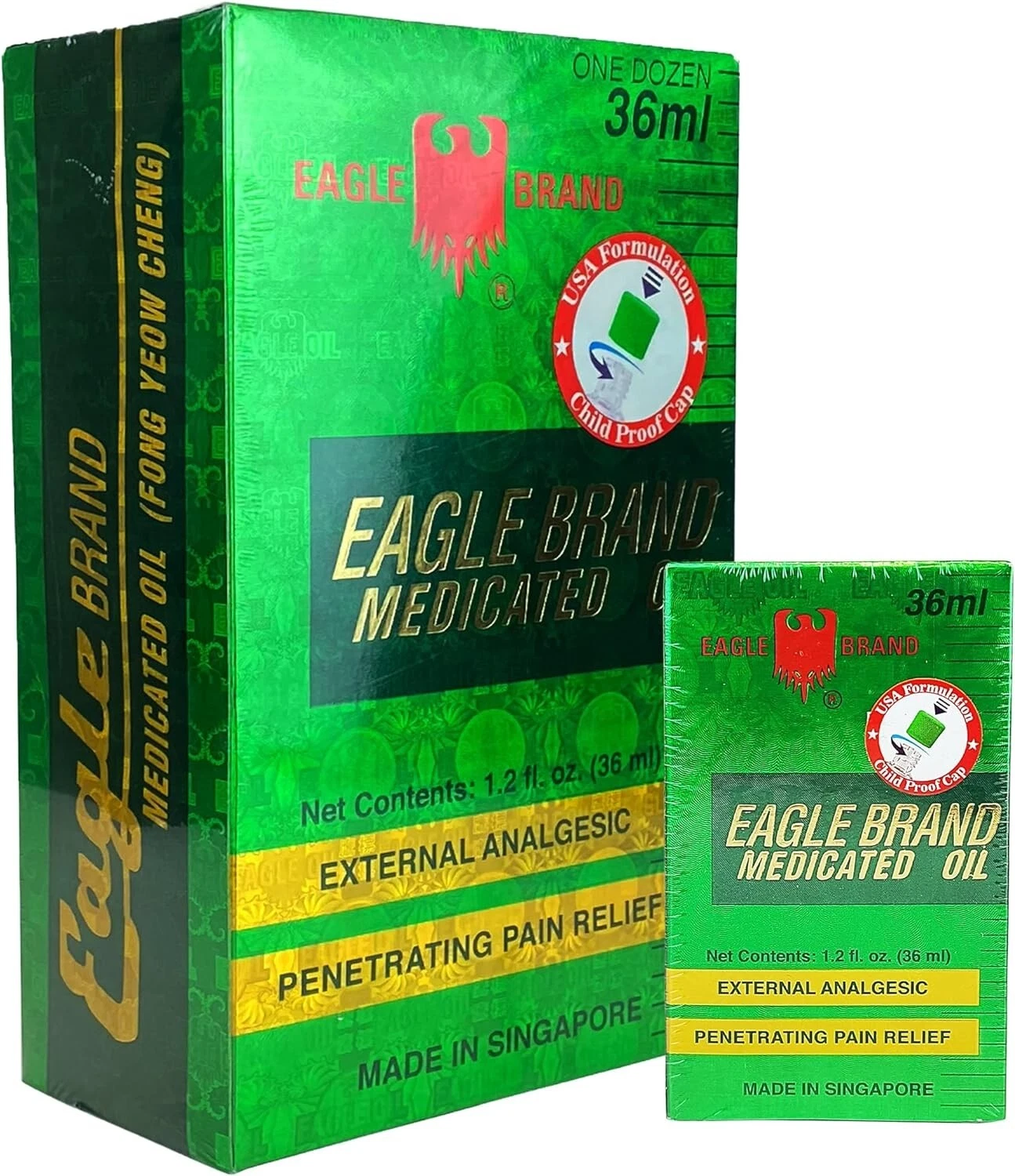Eagle Brand Medicated Oil 36ml, 12-Pack