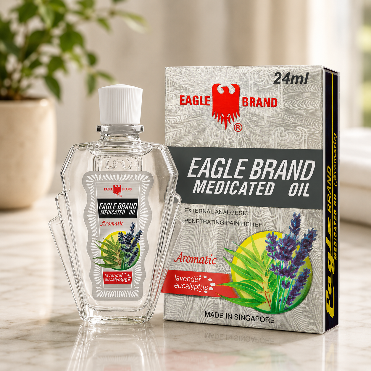 Eagle Brand Medicated Oil Lavender Eucalyptus 24ml, 12-Pack 2