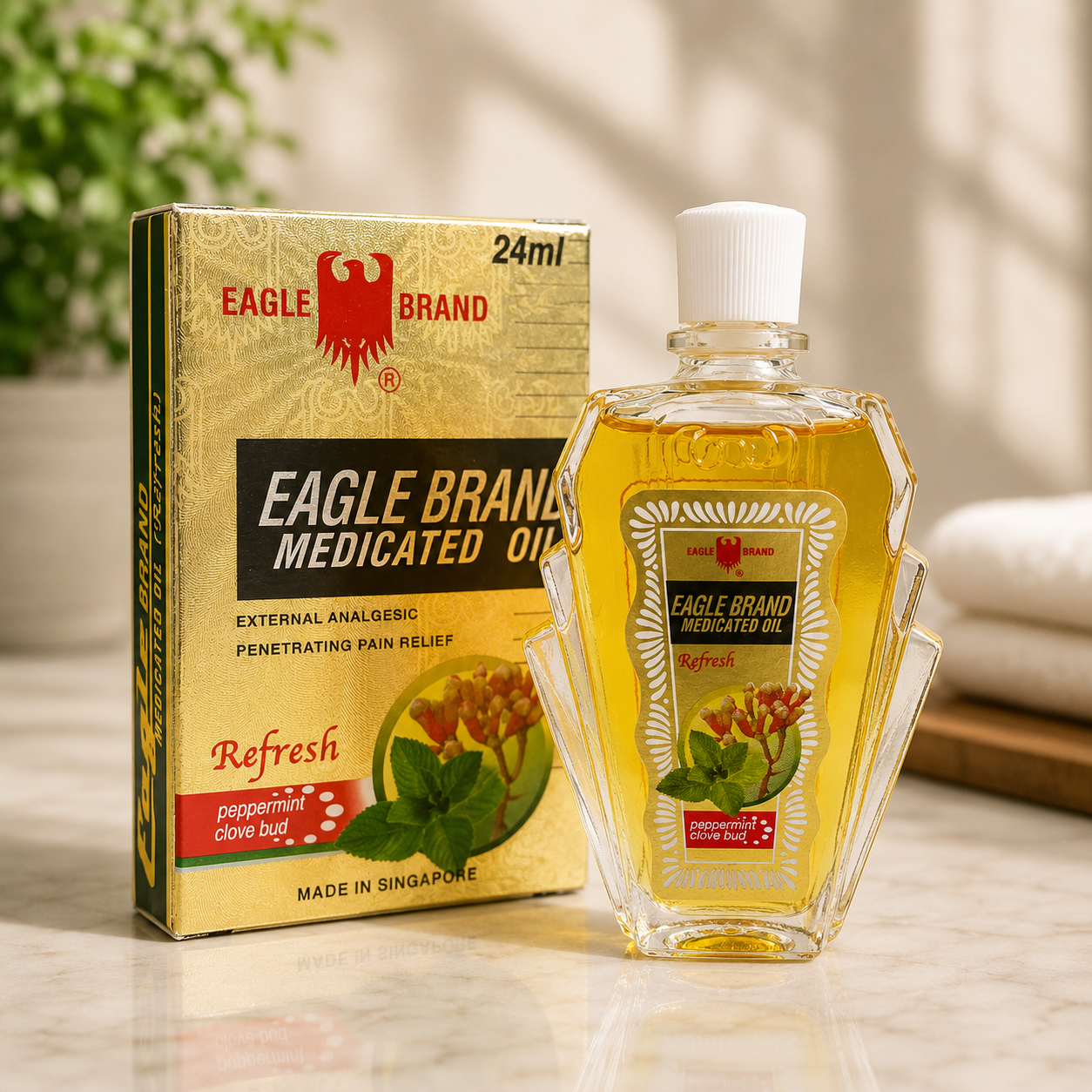 Eagle Brand Medicated Oil Refresh-Peppermint Clove Bud, 24ml, 12-Pack 2