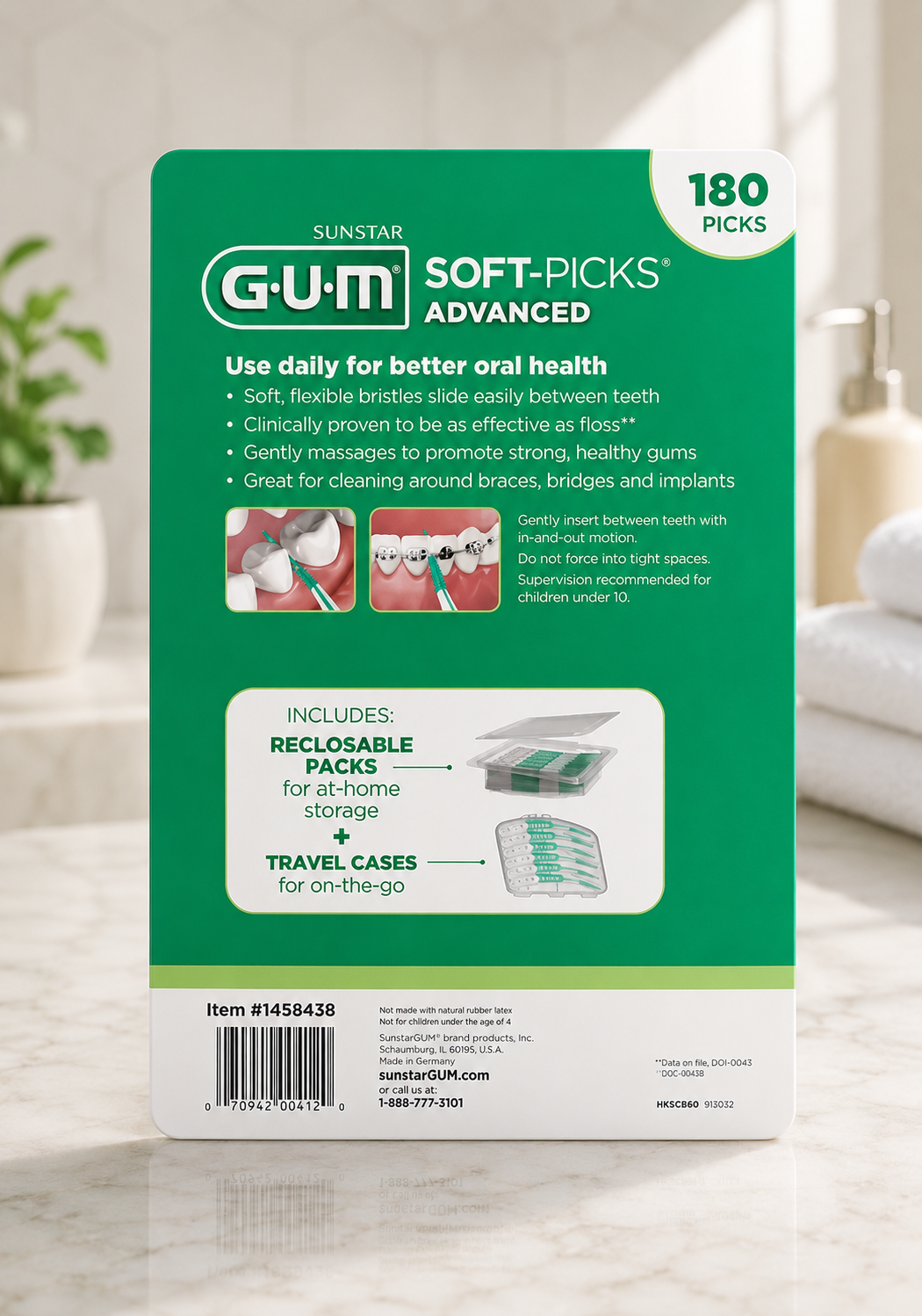 GUM Soft-Picks Advanced Mint, 180-count 2