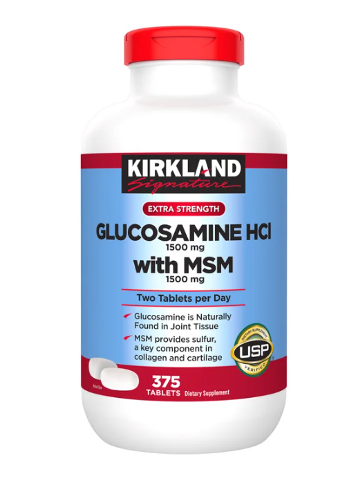 Kirkland Signature Glucosamine with MSM, 375 Tablets