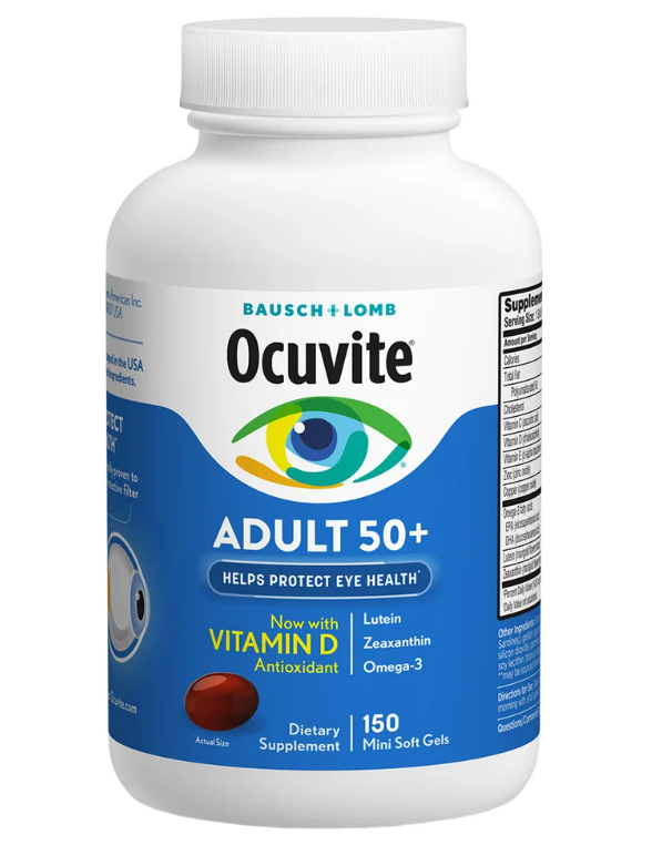 Ocuvite Adult 50+, 150 Soft Gels