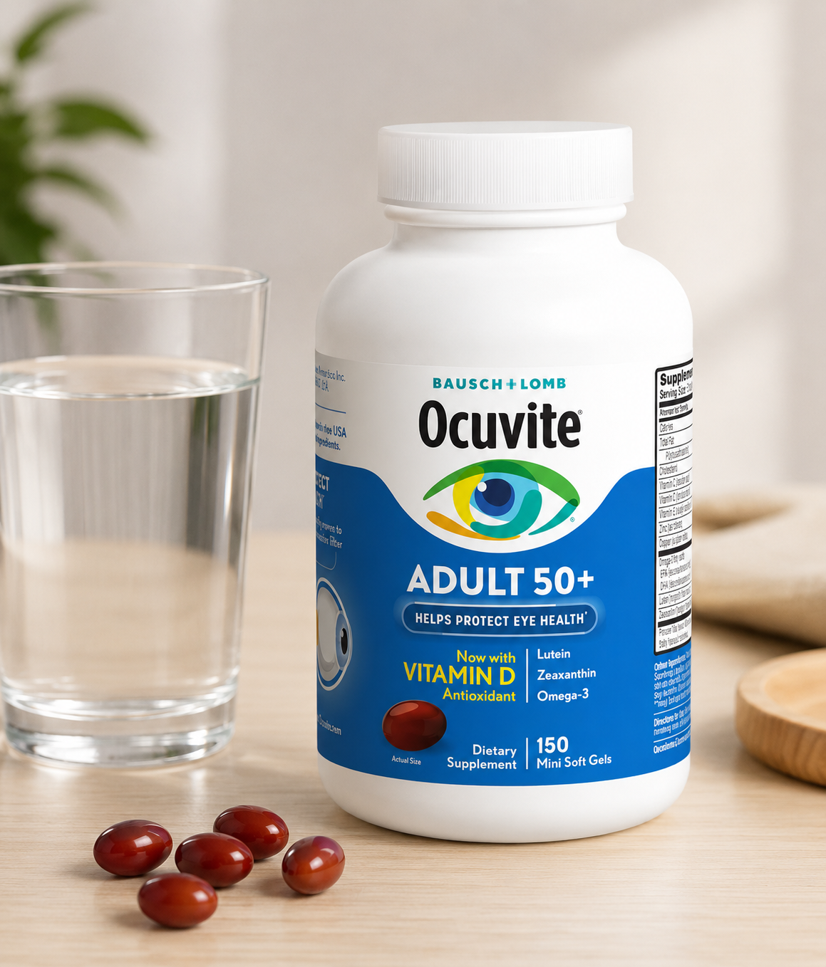Ocuvite Adult 50+, 150 Soft Gels 3