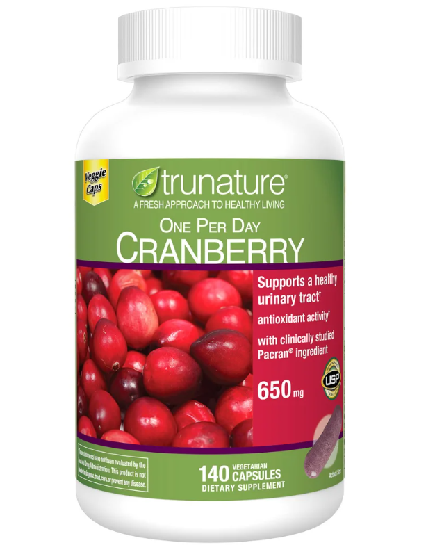 trunature Cranberry 650 mg, 140 Vegetarian Capsules