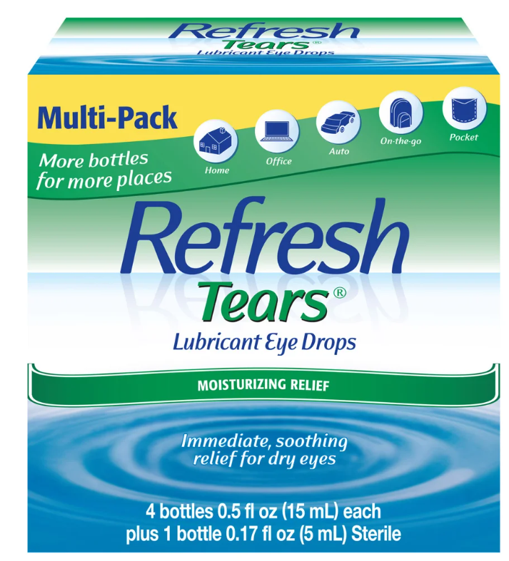 Refresh Tears Lubricant Eye Drops Multi-Pack, 65 ml