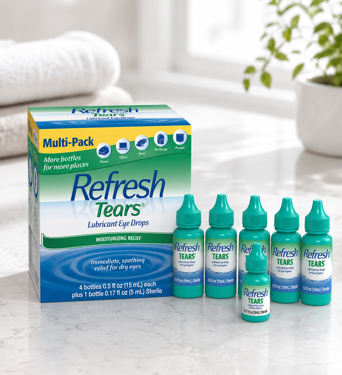 Refresh Tears Lubricant Eye Drops Multi-Pack, 65 ml 3