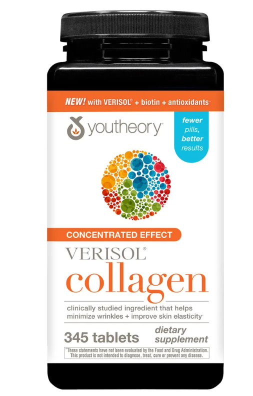 Youtheory Concentrated Effect Verisol Collagen with Biotin, 345 Count