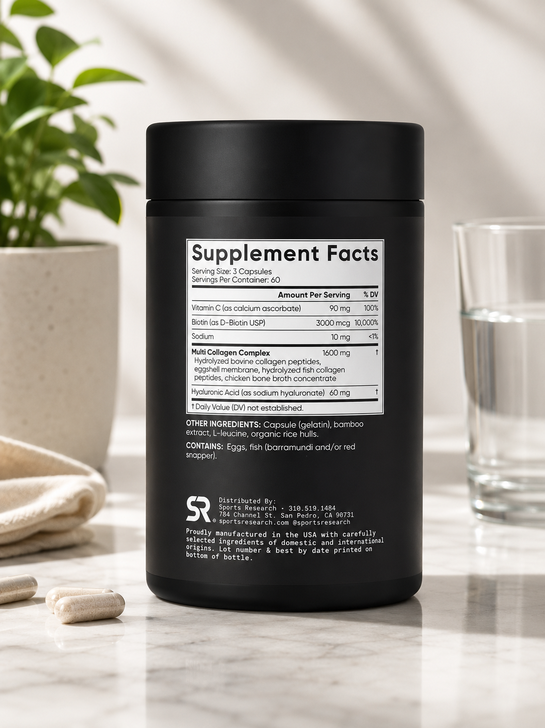 Sports Research Multi Collagen, 180 Capsules 3