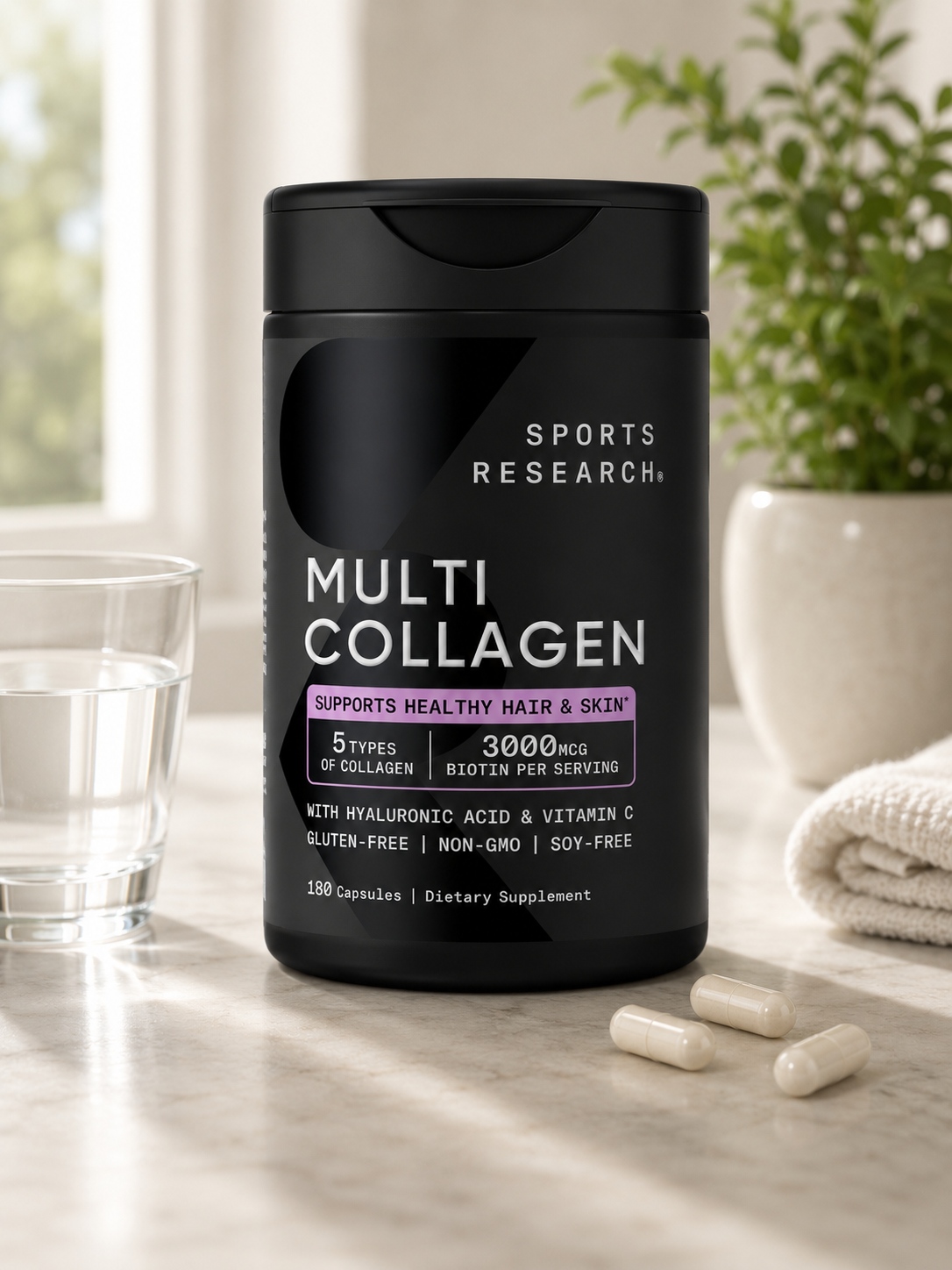 Sports Research Multi Collagen, 180 Capsules 4