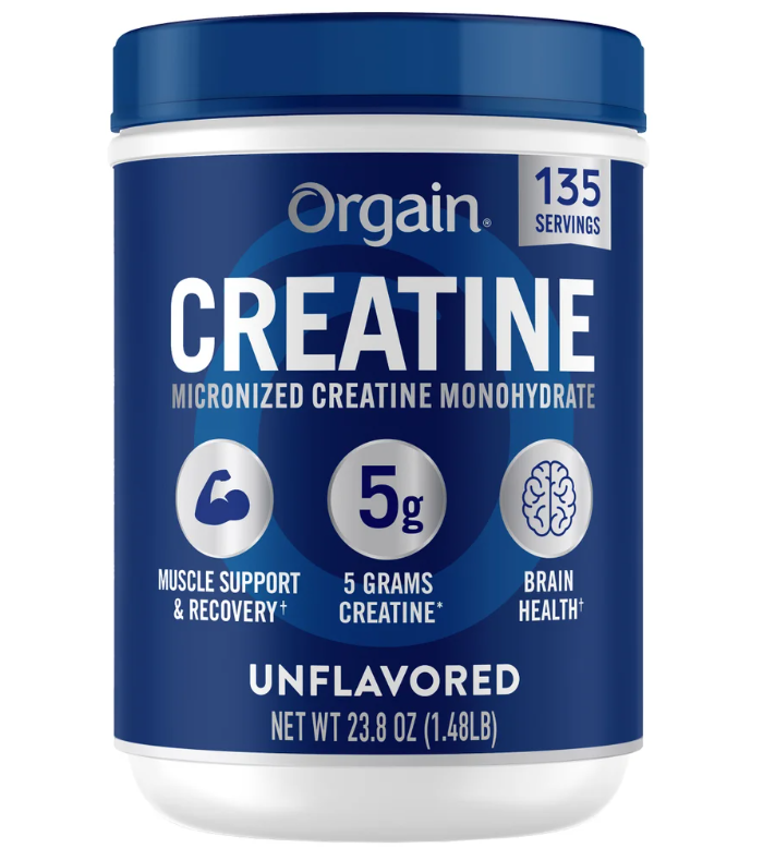 Orgain, Micronized Creatine Monohydrate, Unflavored, 1.48lbs