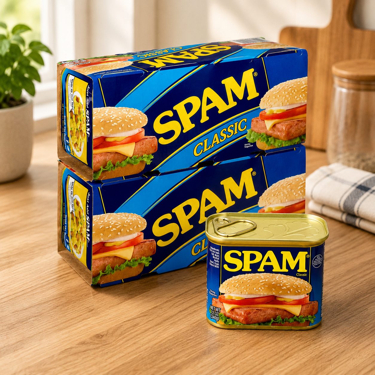 SPAM Canned Meat, Classic, 12 oz, 8-Count