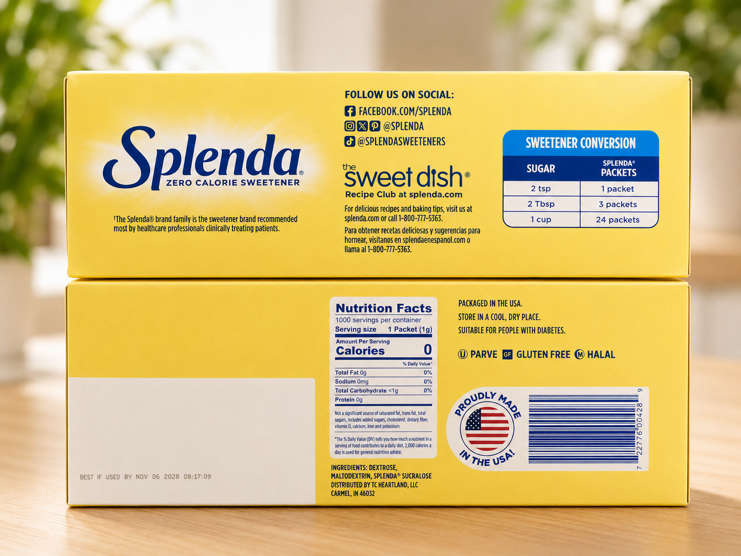 Splenda Zero Calorie Sweetener Packets, 1,000-count 3