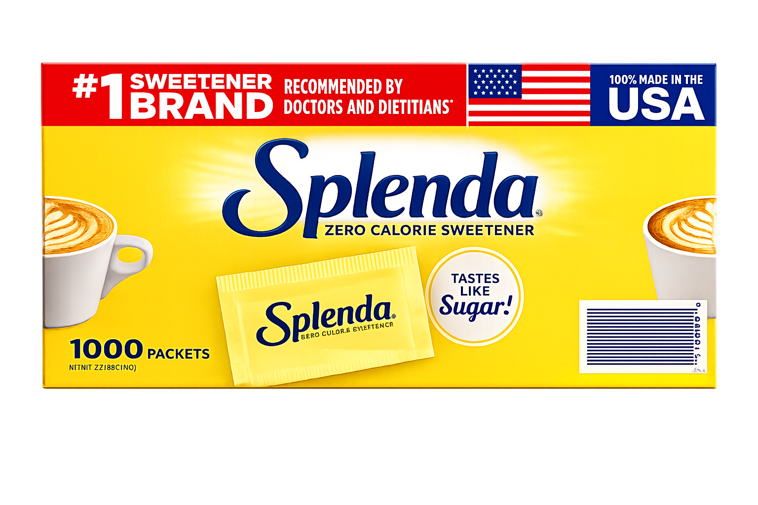 Splenda Zero Calorie Sweetener Packets, 1,000-count