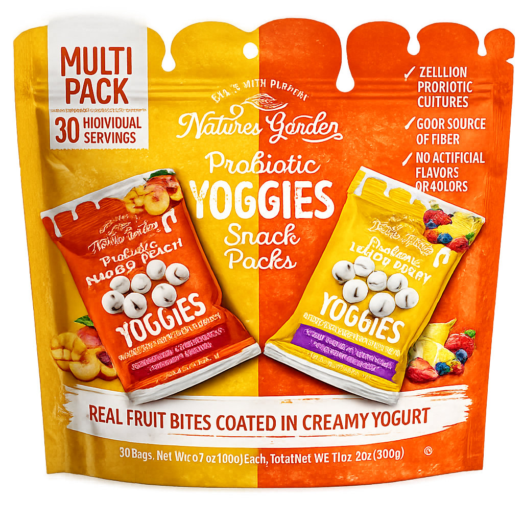 Nature's Garden, Probiotic Yoggies Variety, 0.7 oz, 30-count