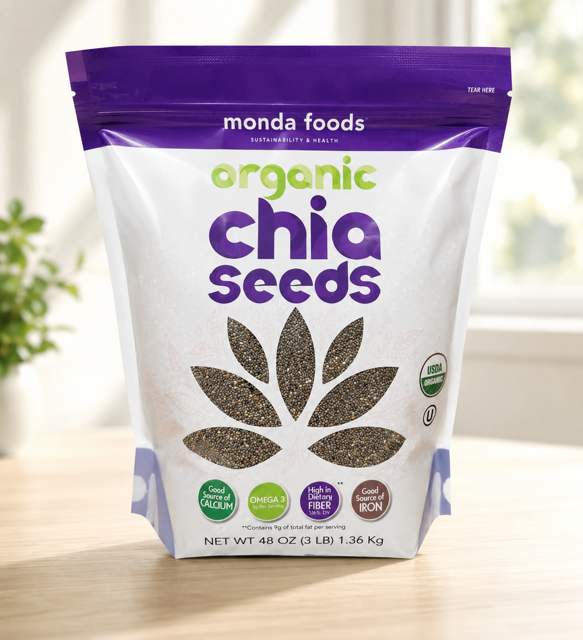 Monda Organic Chia Seeds 3Lb