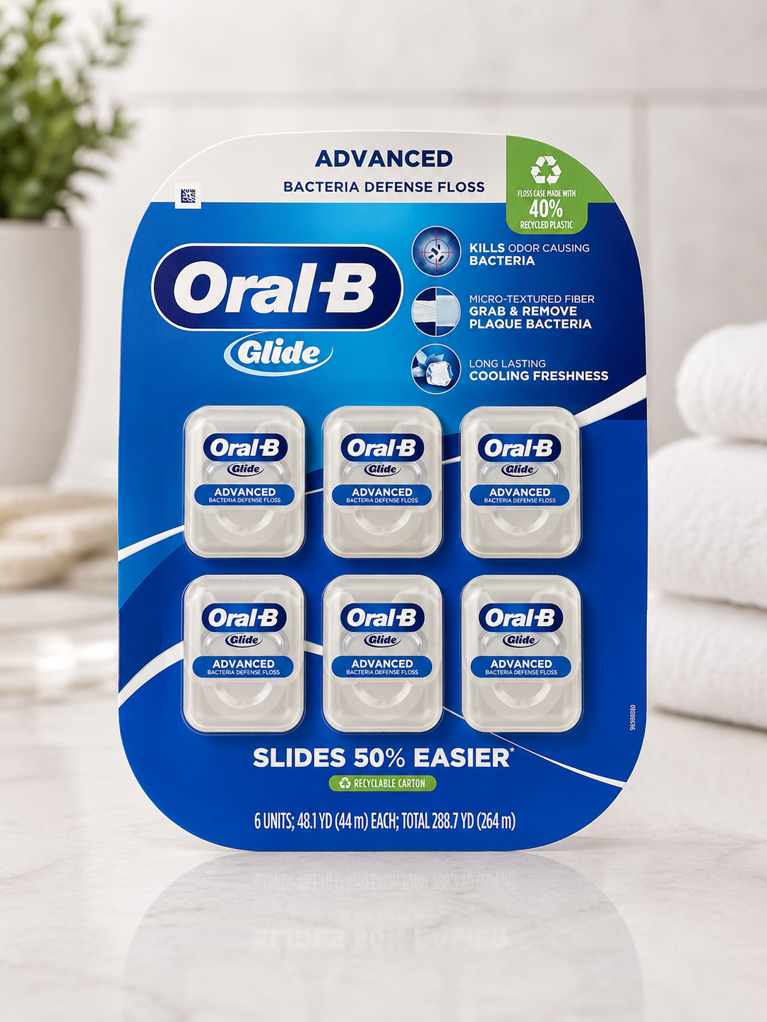 Oral-B Glide Advanced Multi-Protection Floss, 6-pack