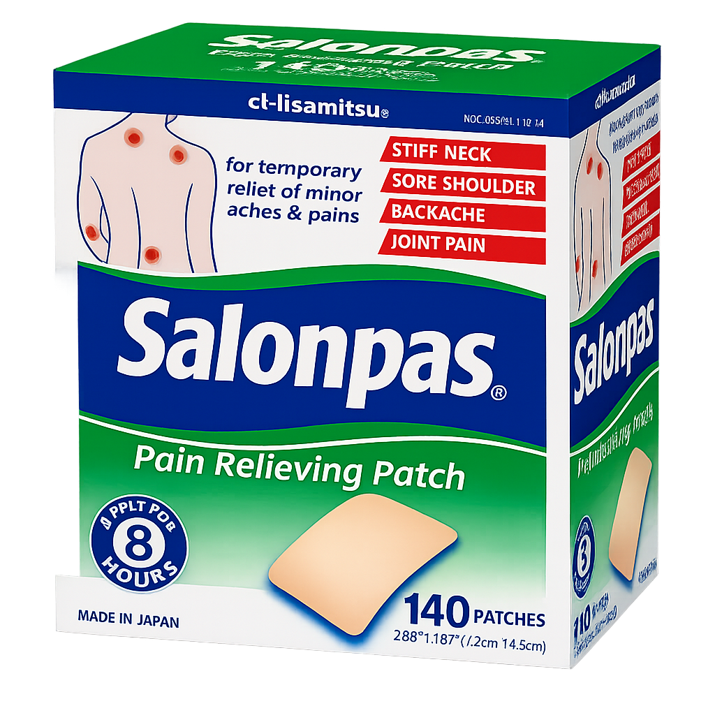 Salonpas Pain Relieving Patch, 140 Patches