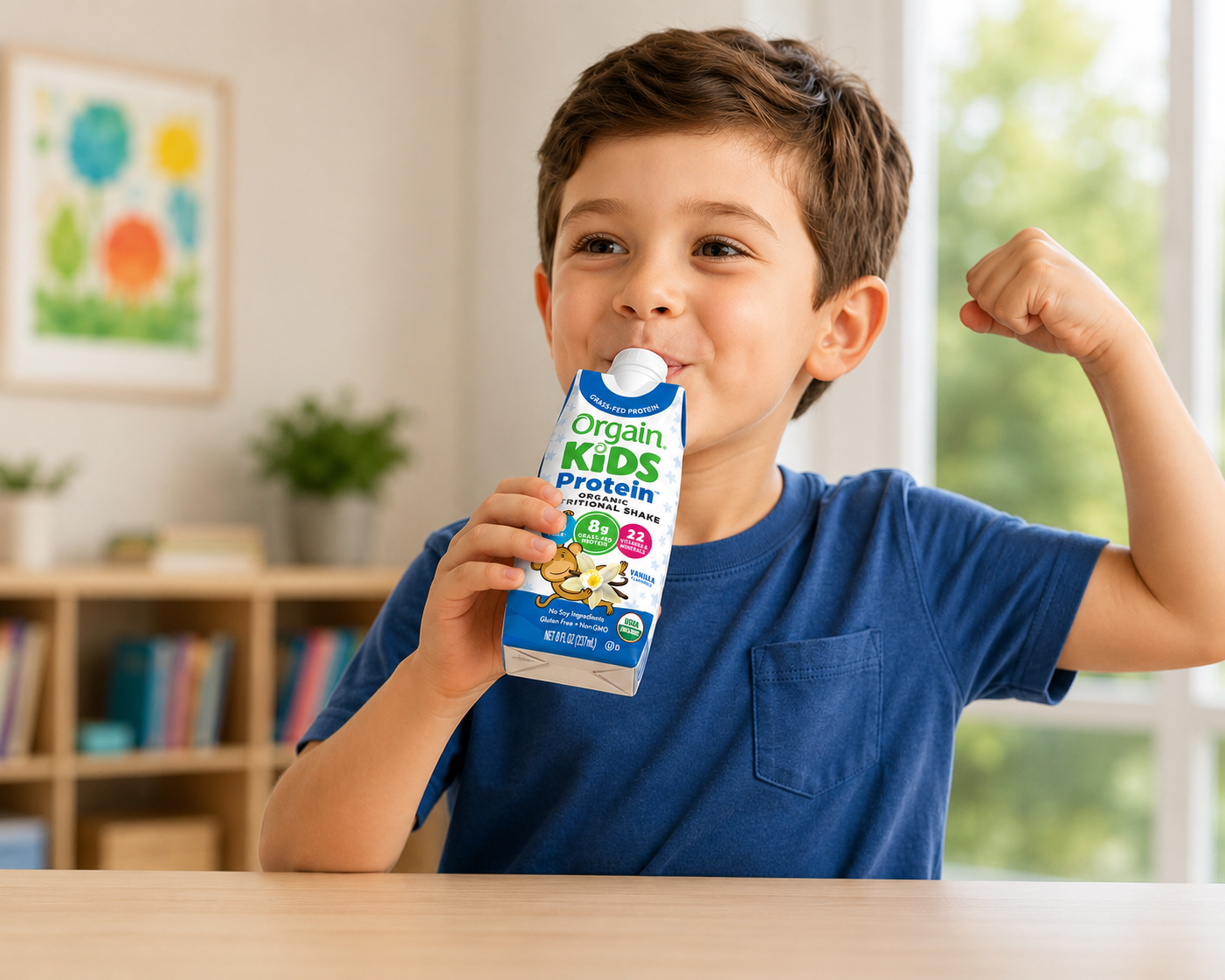Orgain Kids 8g Protein Organic Nutritional Shake, Vanilla, 8 fl. oz., 18 pk. 4