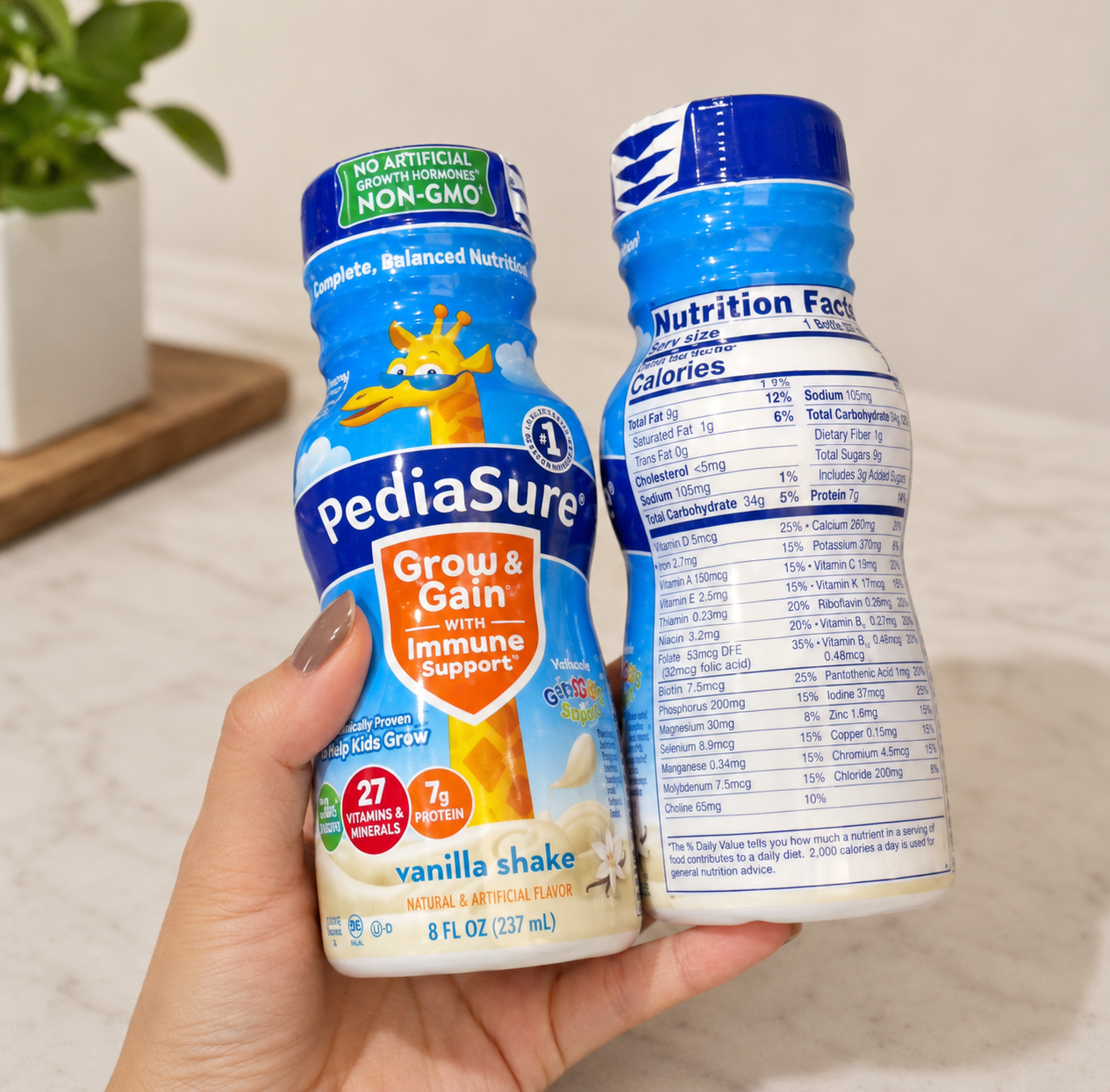 PediaSure Grow and Gain Nutrition Shake for Kids, Vanilla 8 fl. oz., 24 pk 2