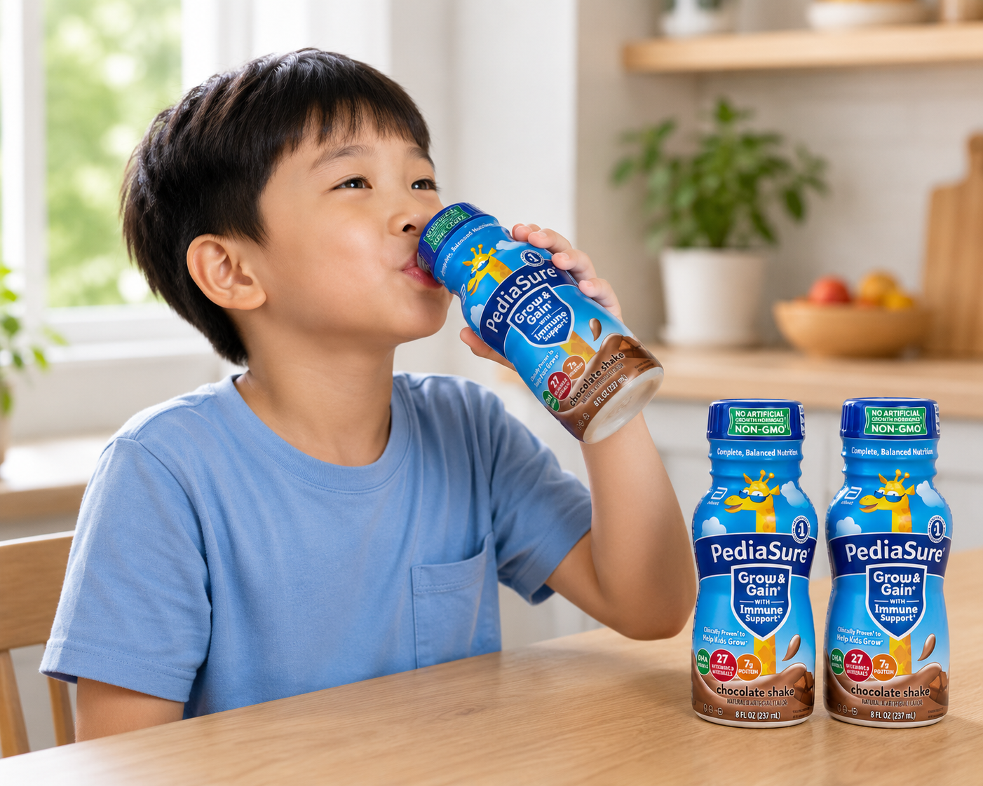 PediaSure Grow and Gain Nutrition Shake for Kids, Chocolate, 8 fl. oz., 24 pk 3