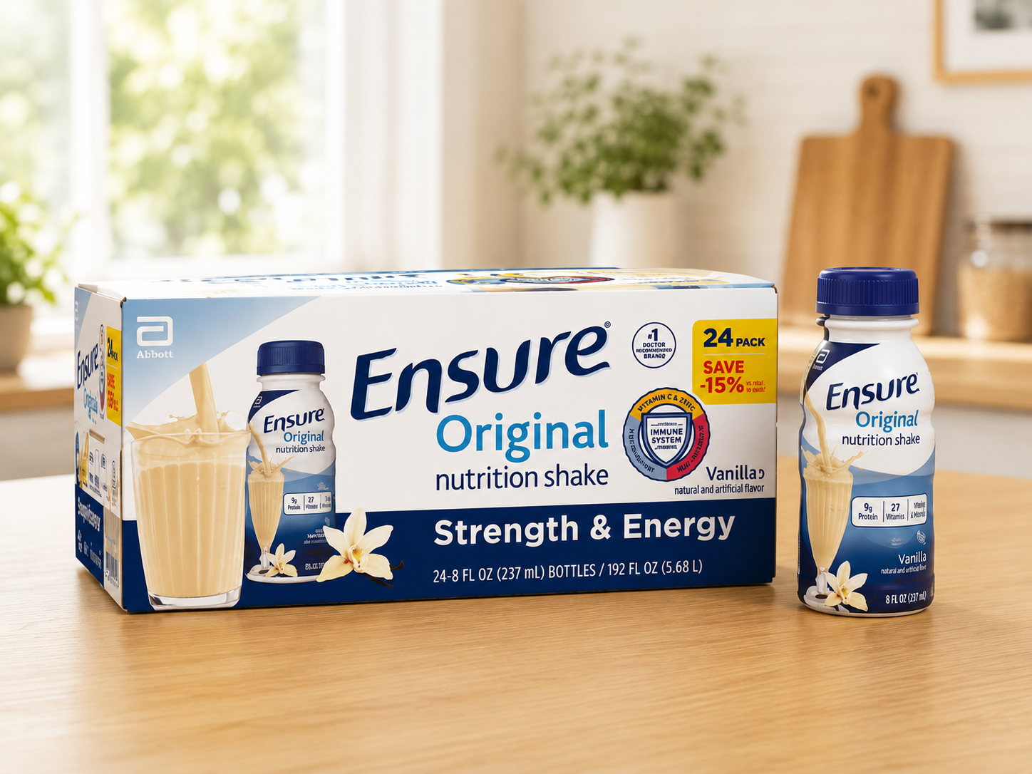 Ensure Original Nutrition Shake, Vanilla 8 fl. oz., 24 ct