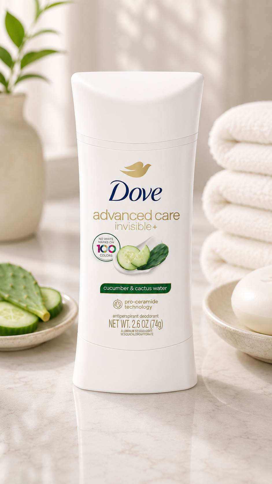 Dove Advanced Care Invisible+ Deodorant, 2.6 oz, 4-pack 2