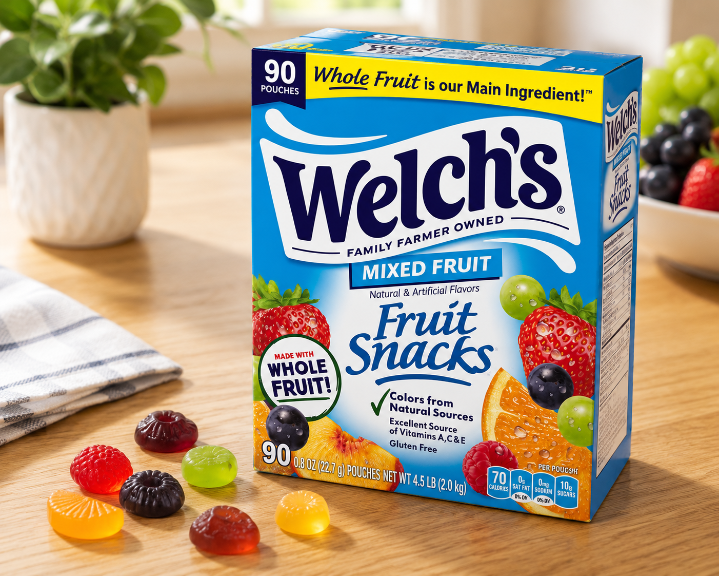 Welch's Fruit Snacks, 0.8 oz, 90-count 4