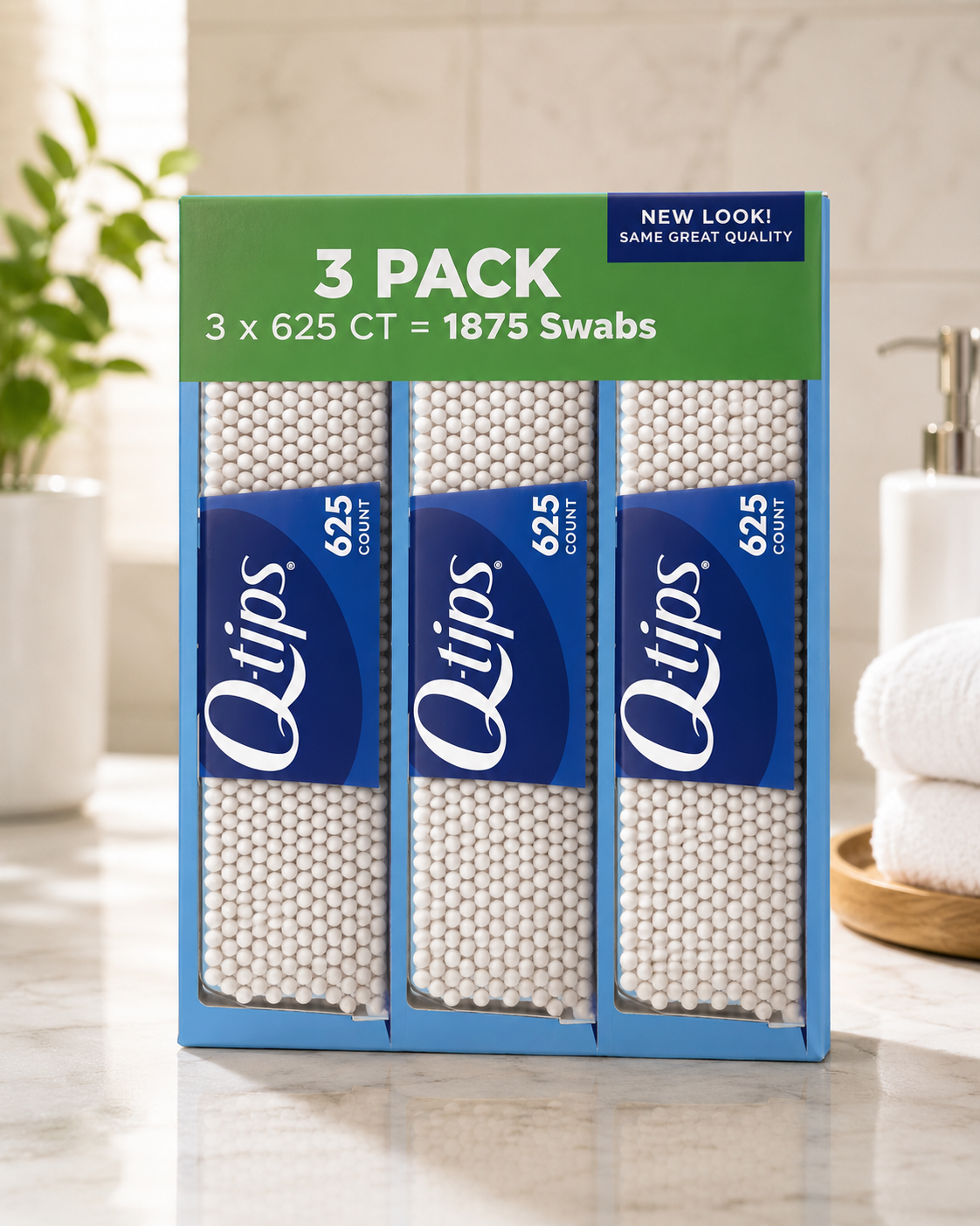 Q-tips Cotton Swabs, 1875-count 2