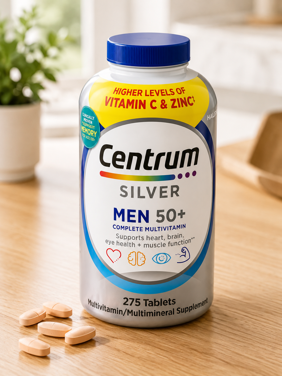 Centrum Silver Men's 50+ Multivitamin, 275 Tablets