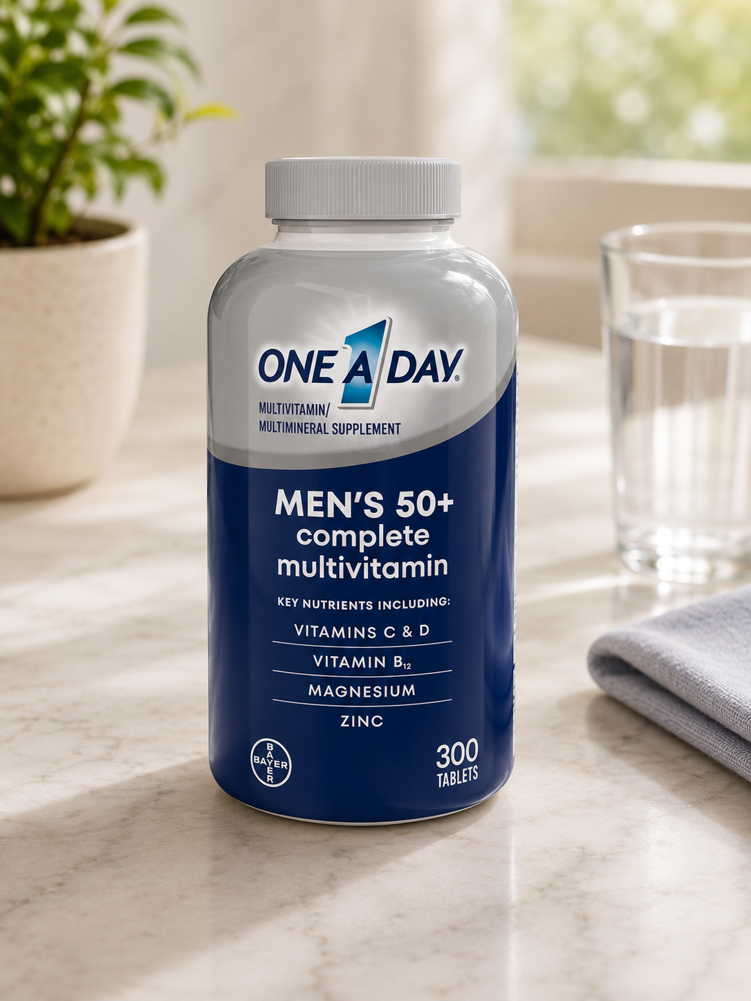 One A Day Men's 50+ Healthy Advantage Multivitamin, 300 Tablets