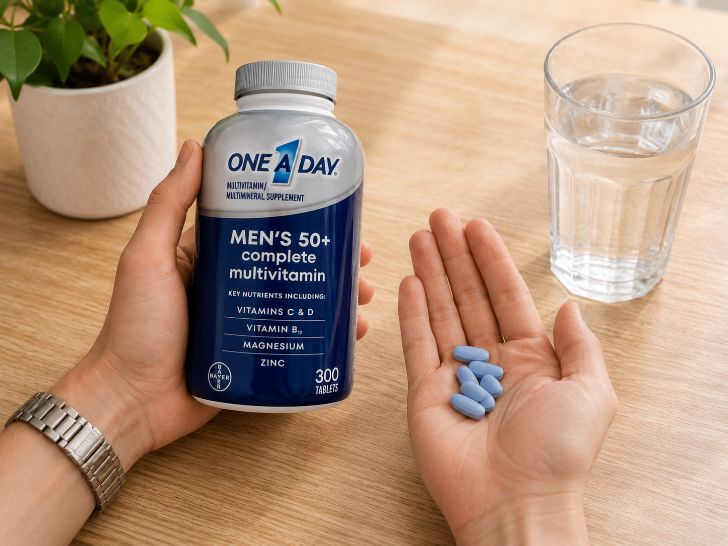 One A Day Men's 50+ Healthy Advantage Multivitamin, 300 Tablets 2