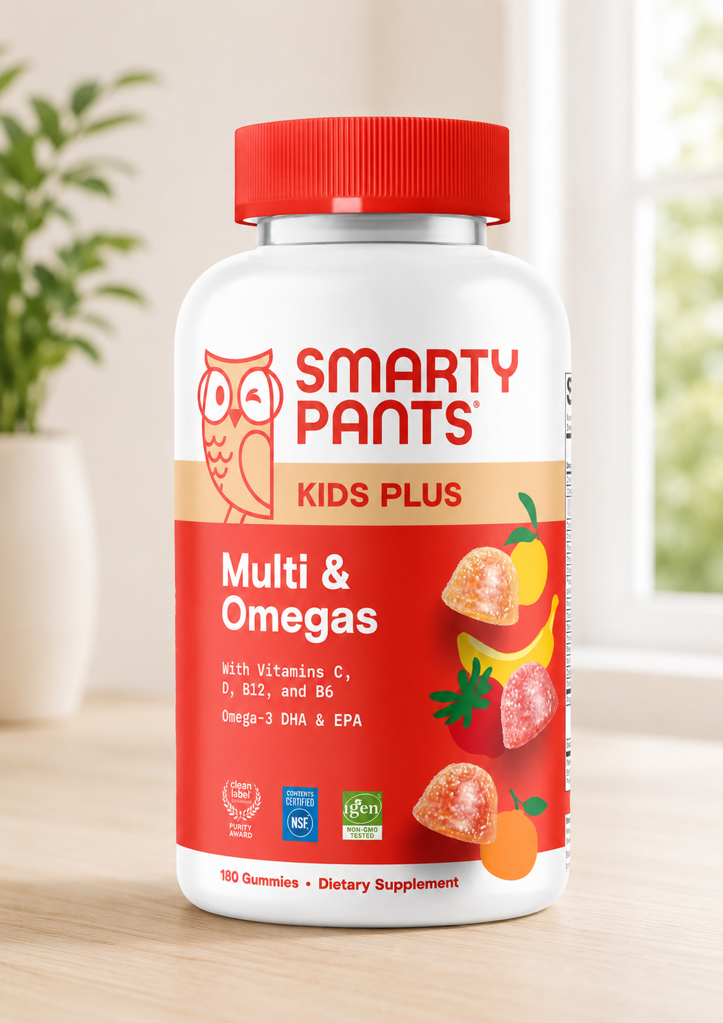 SmartyPants Kids Plus Multivitamin & Omegas, 180 Gummies