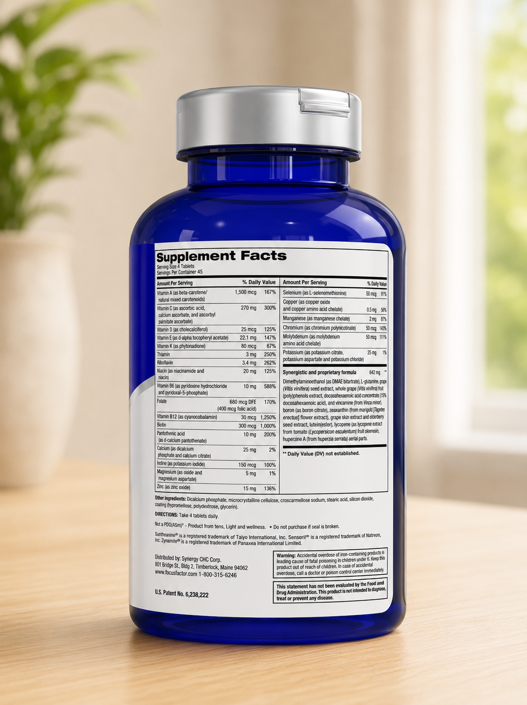 FOCUSfactor Nutrition for the Brain Dietary Supplement, 180 Tablets 2