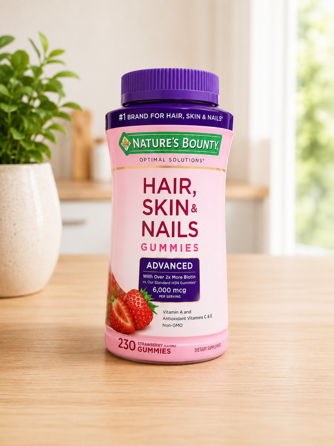 Nature's Bounty Hair, Skin and Nails Advanced, 230 Gummies