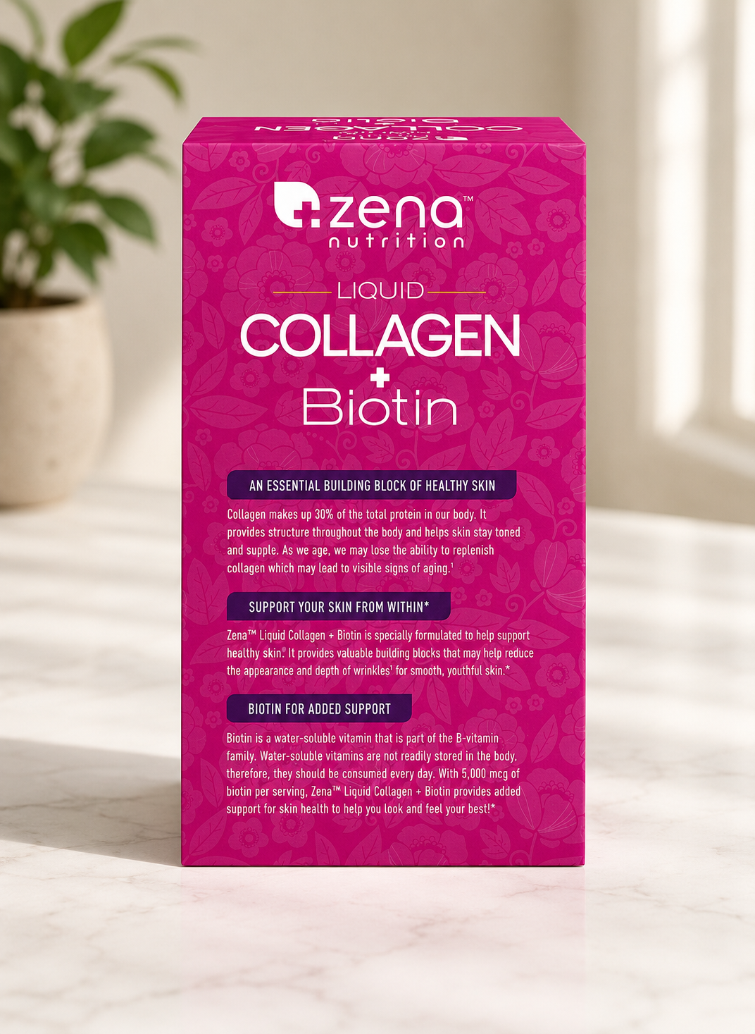 Zena Liquid Collagen + Biotin, 30 Fluid Ounces 3