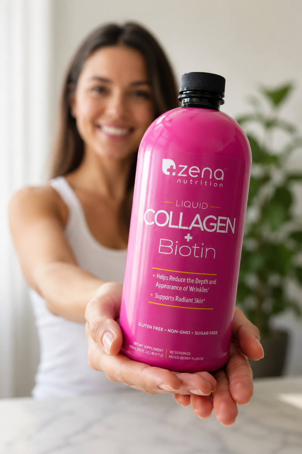 Zena Liquid Collagen + Biotin, 30 Fluid Ounces 4