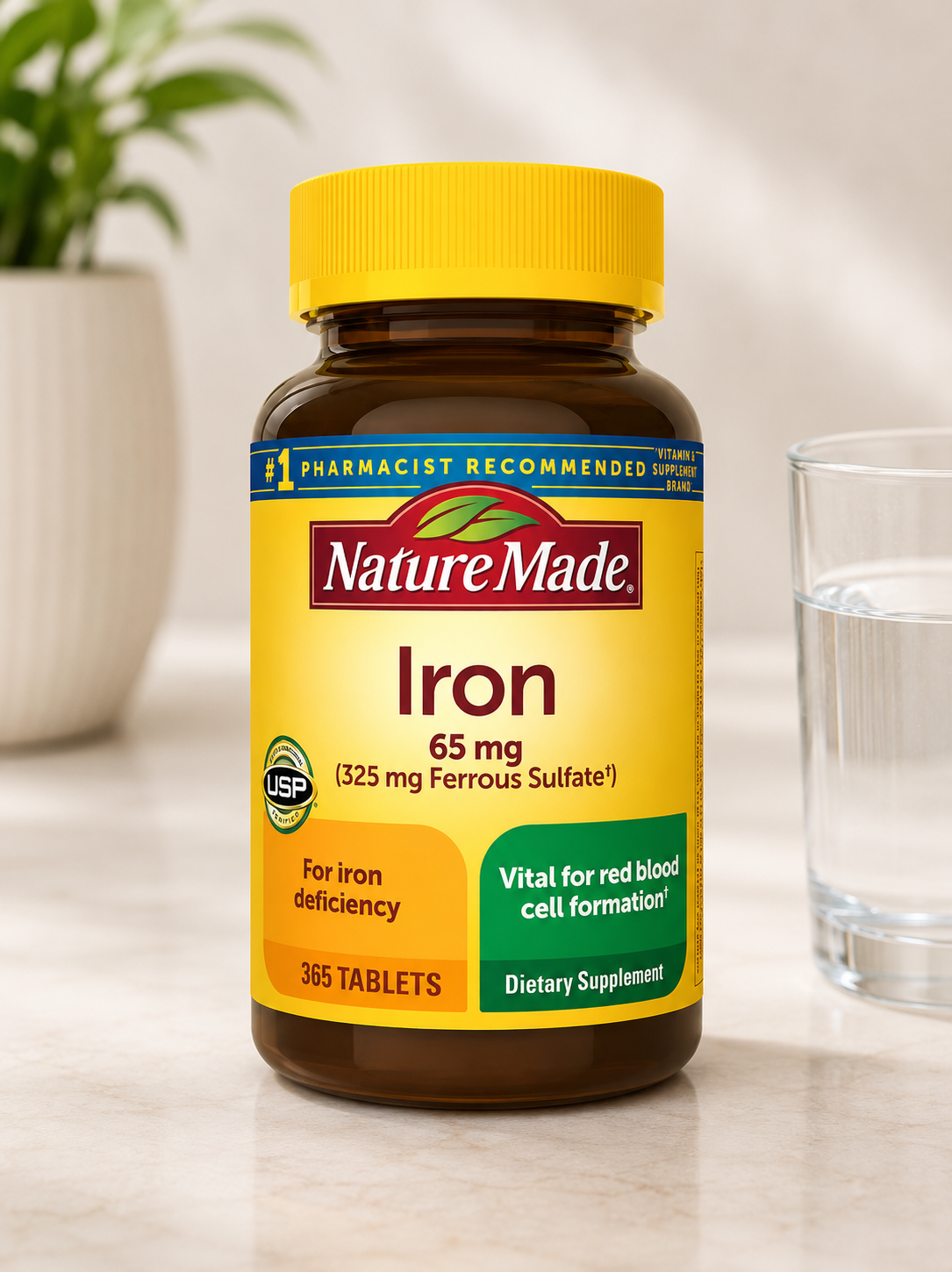 Nature Made Iron 65 mg, 365 tablets