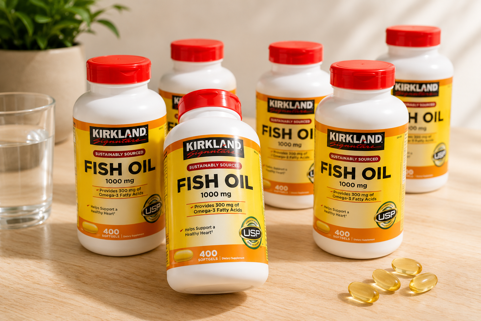 Kirkland Signature Fish Oil 1000 mg., 400 Softgels 3
