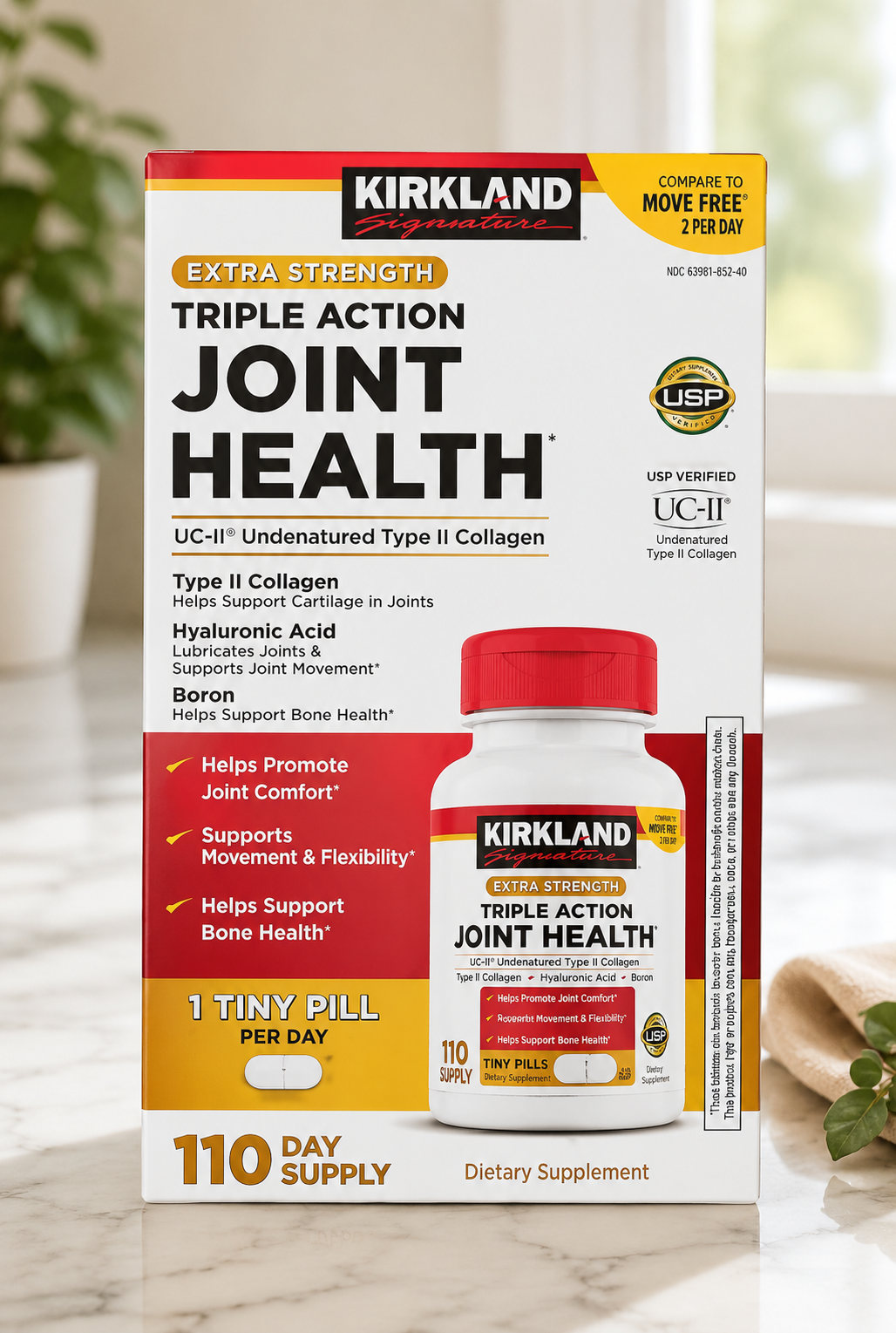Kirkland Signature Triple Action Joint Health, 110 Coated Tablets 3