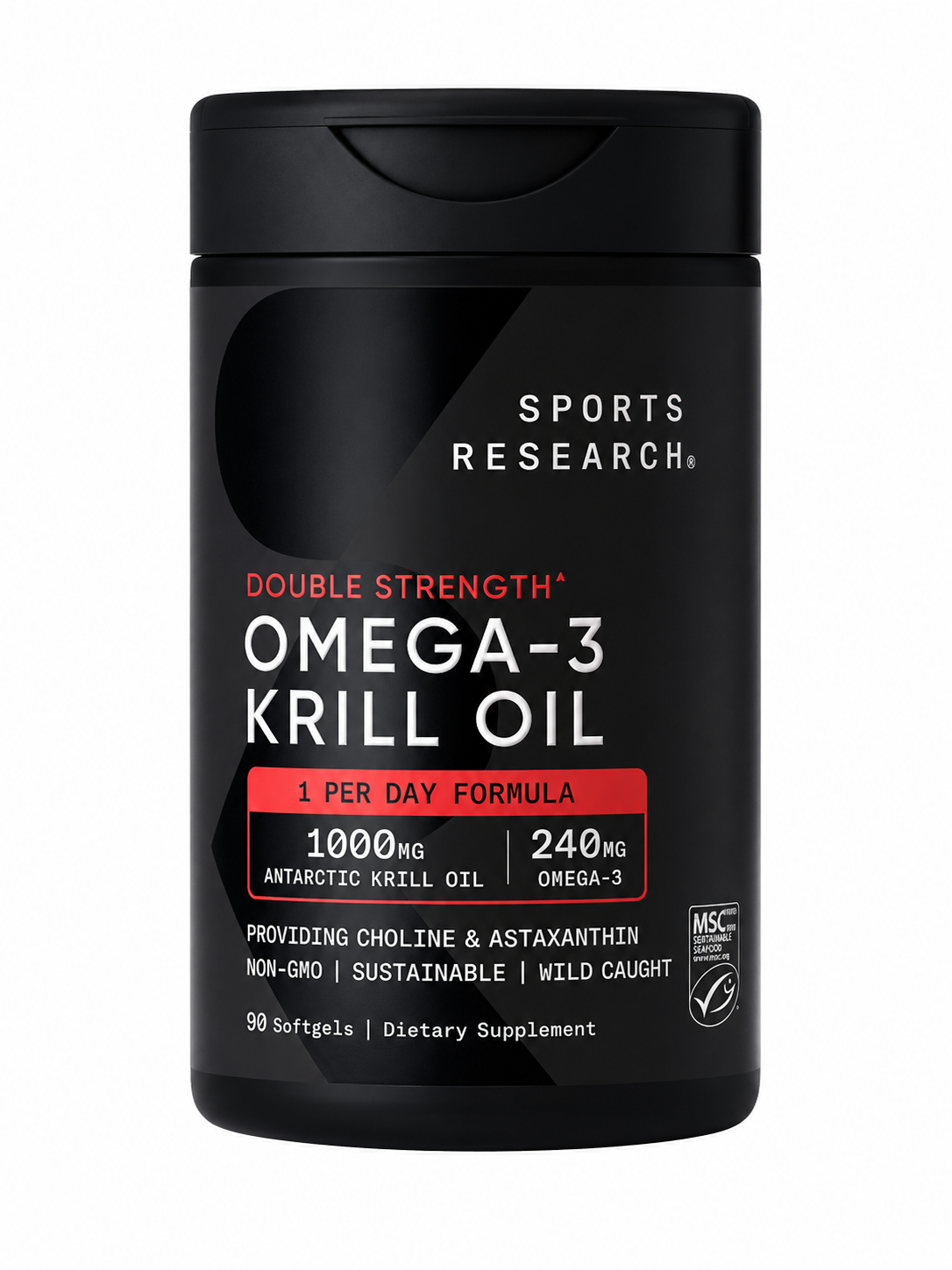 Sports Research Omega-3 Krill Oil Superba2 1000mg, 90ct Softgels