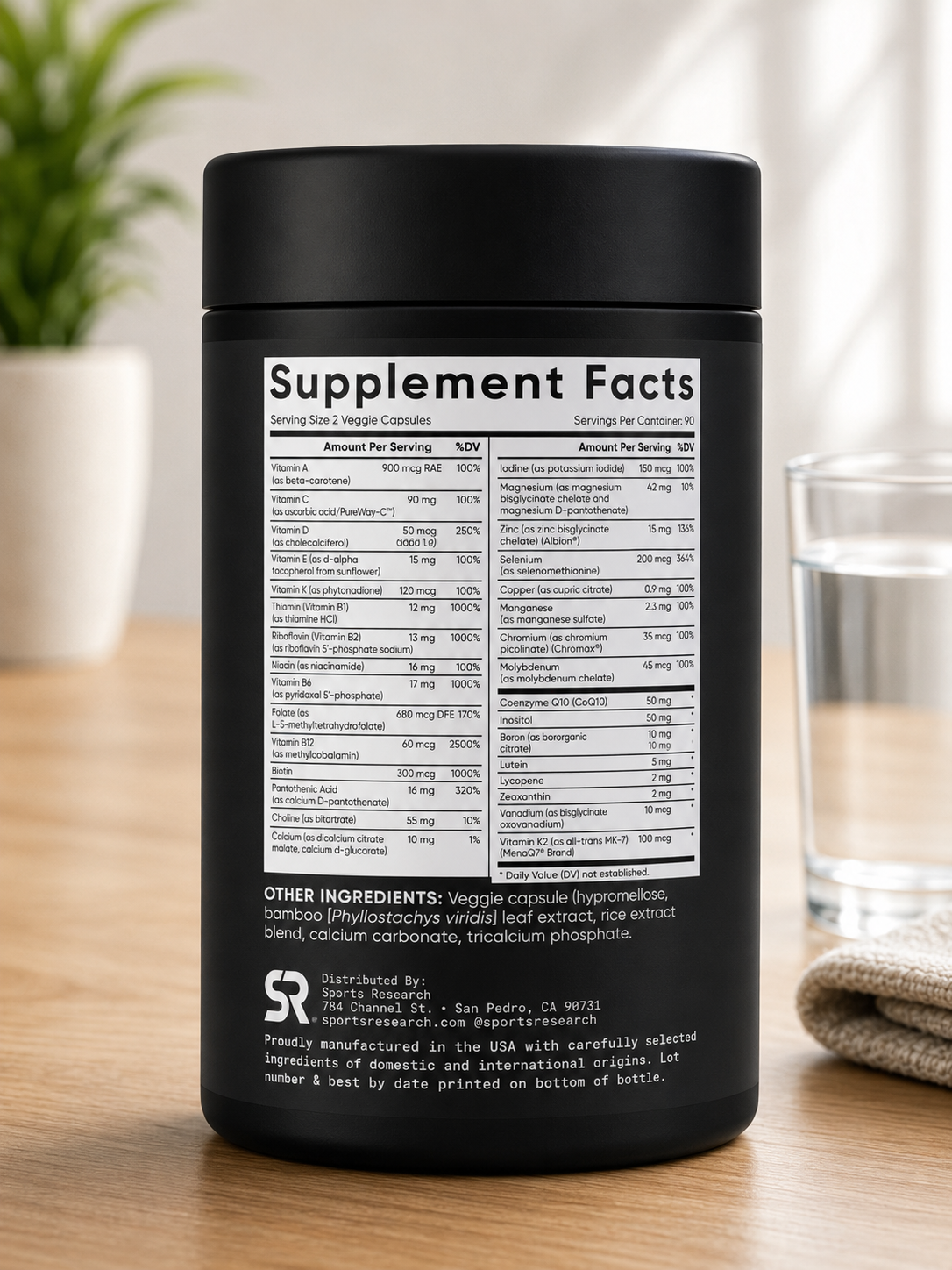 Sports Research Advanced Multivitamin, 180 Veggie Capsules 3