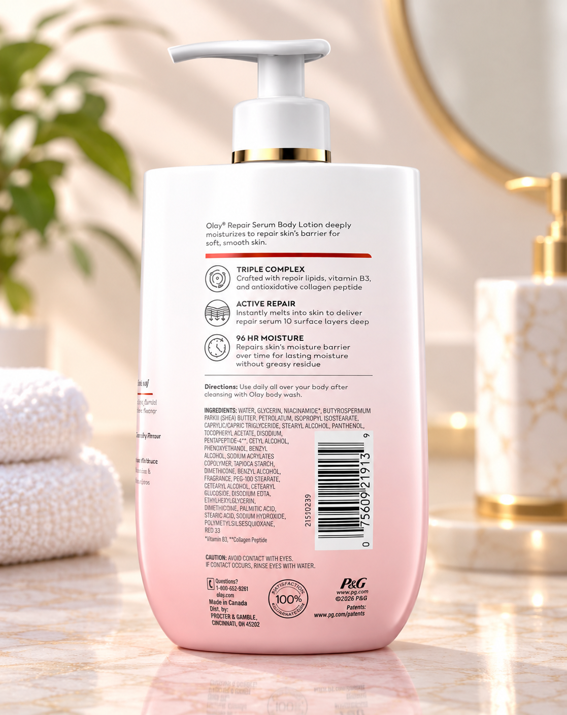 Olay Regenerist Body Lotion for Women, with Niacinamide & Collagen Peptide, 17 fl oz 2