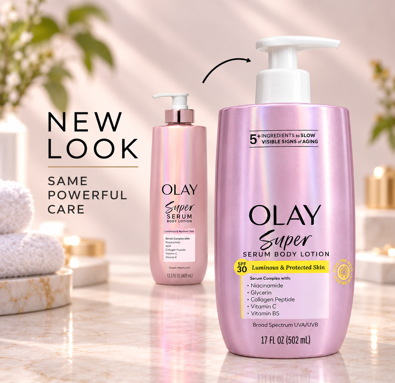Olay Super Serum Body Lotion, SPF 30, Daily UV Protection, 17 fl oz 4