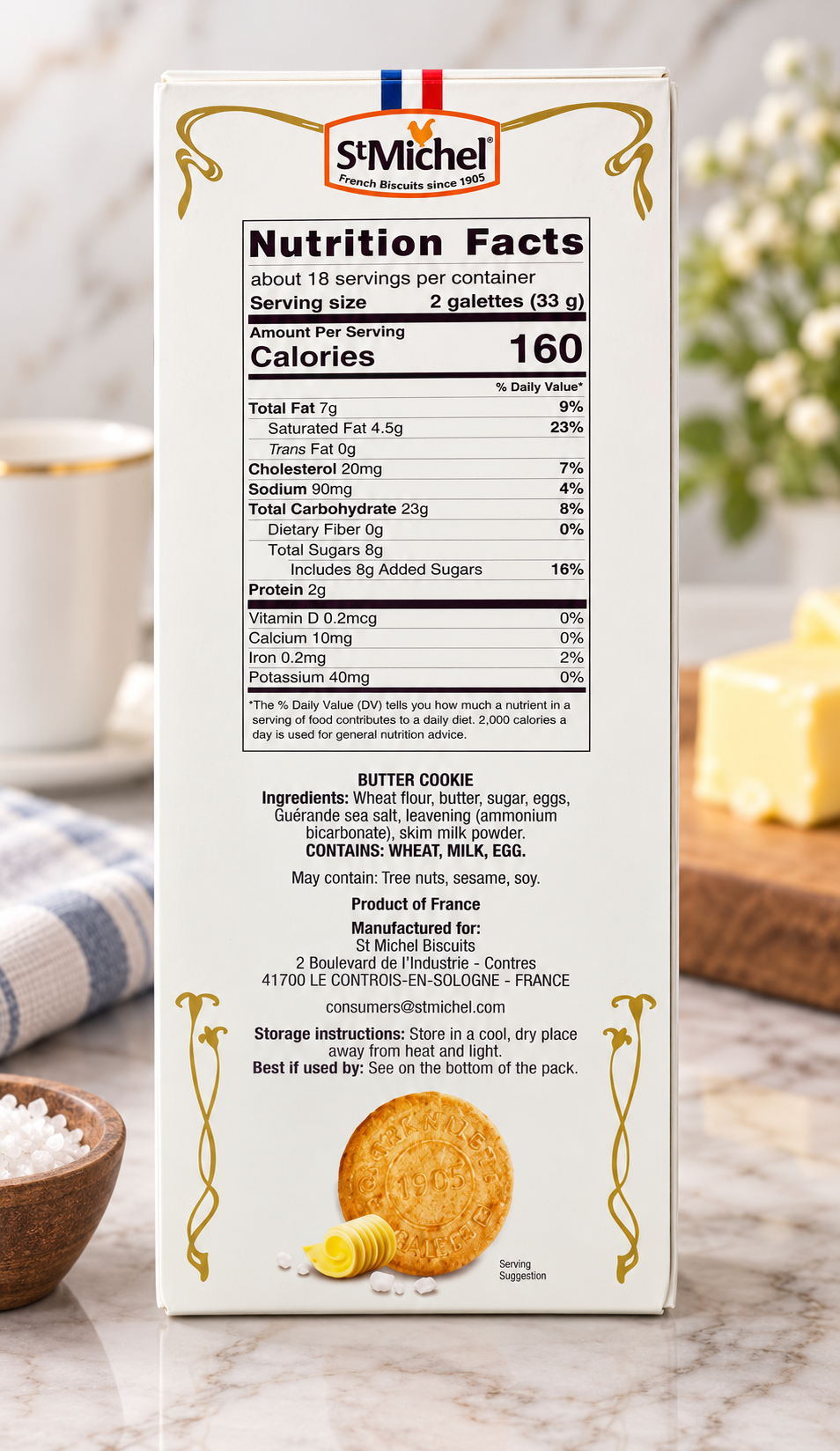 La Grande Galette French Butter Cookies, 1.3 lb 2
