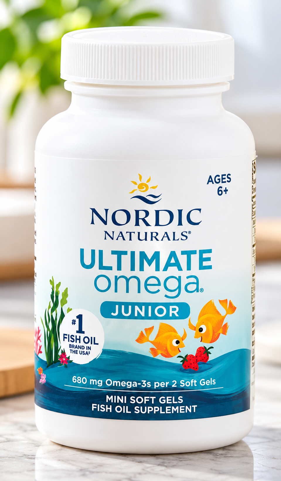 Nordic Naturals Ultimate Omega Jr. for Kids, Strawberry - 120 Mini Soft Gels 2